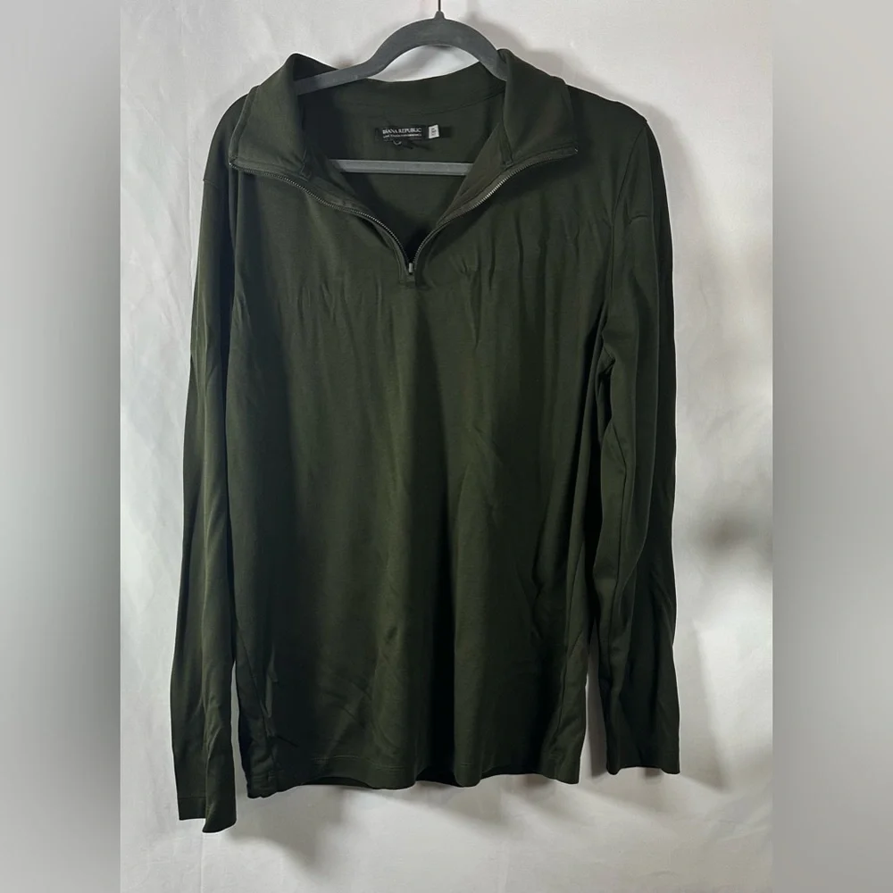 Banana Republic Luxury Touch Long Sleeve - Dark Green